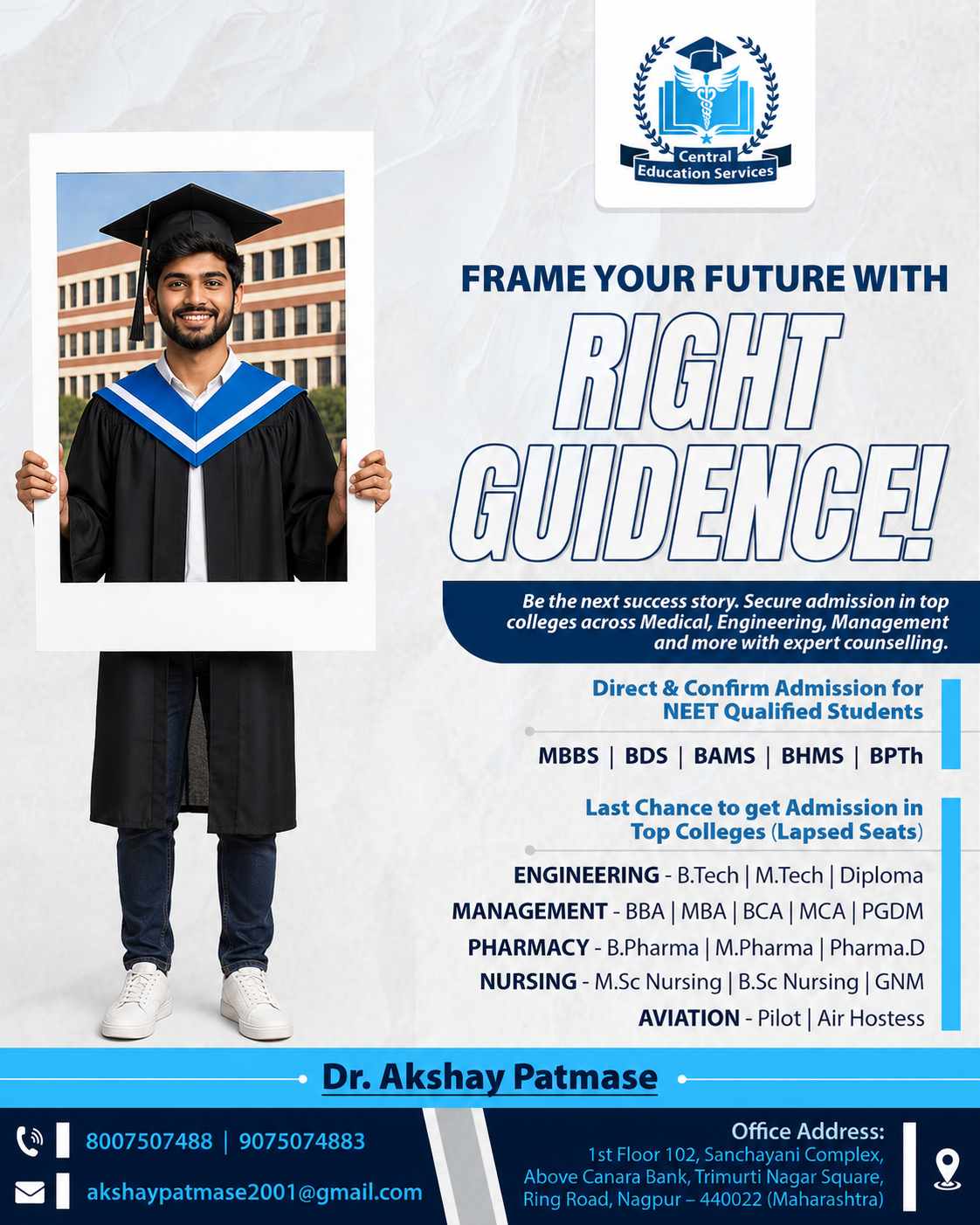 Graduate student celebrating success